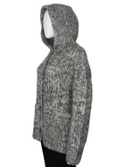 Iris von Arnim Taupe Ecru Helenia Hand-knit Chunky Cardigan Sweater - S