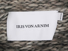 Iris von Arnim Taupe Ecru Helenia Hand-knit Chunky Cardigan Sweater - S