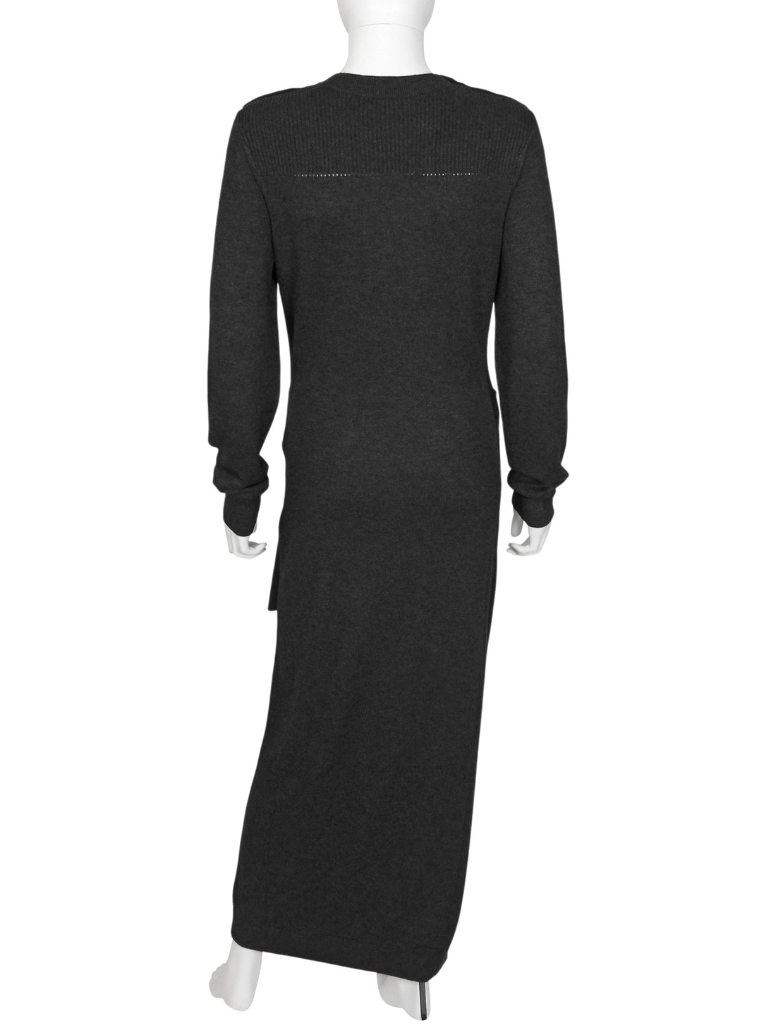 Isabel Marant Charcoal Grey Jozira Knit Maxi Wrap Knot Dress - 38