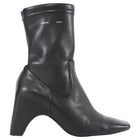 Coperni Black Stretch Nappa Leather Curve Heel Ankle Boots - 36