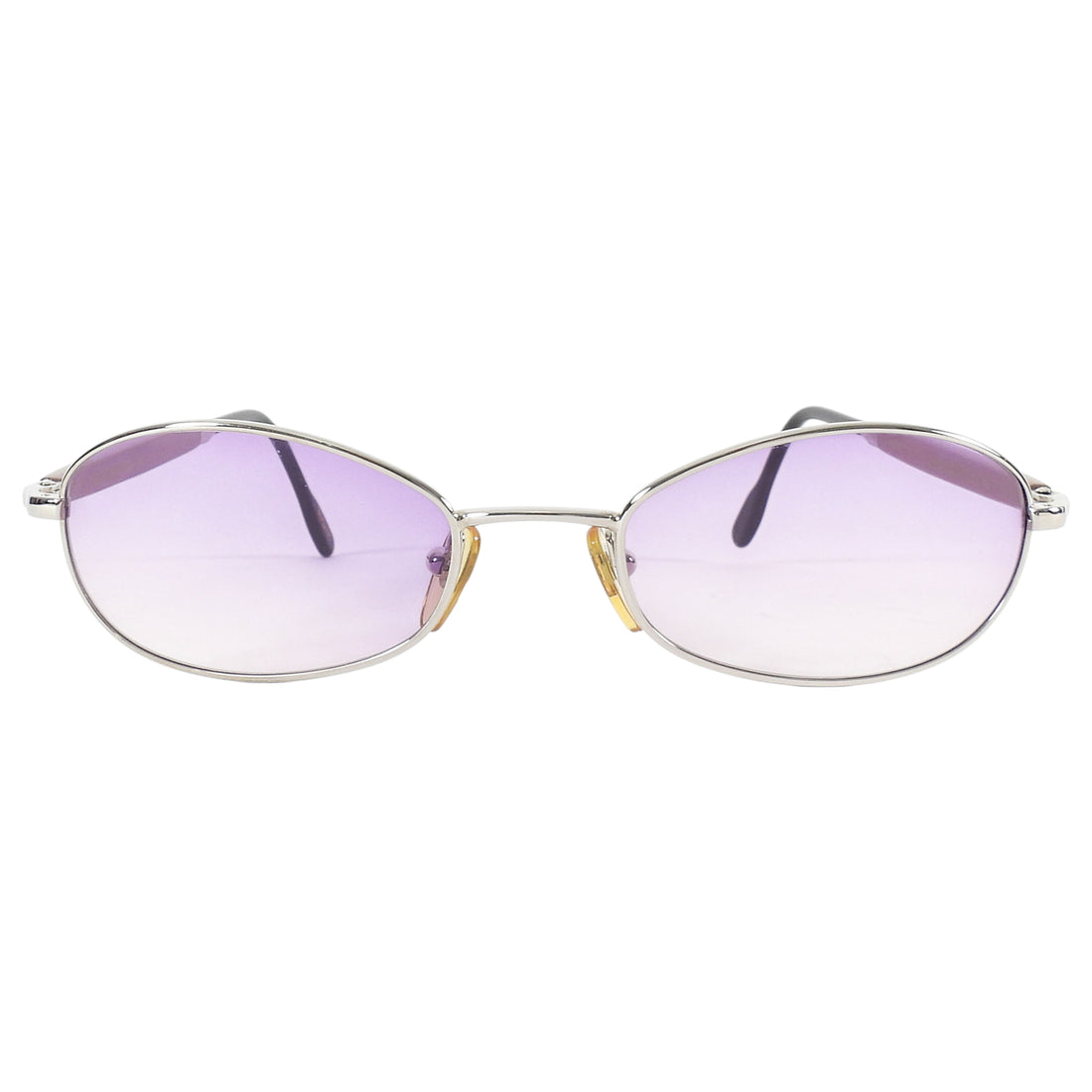 Gold & Wood Vintage Oval Purple Gradient Lens Sunglasses 365.16