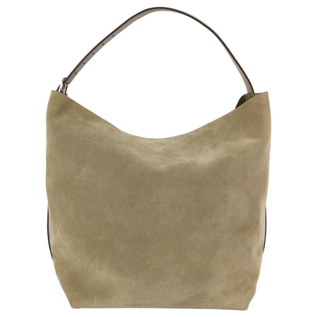 Toteme Taupe beige Belted Suede Large Tote Bag