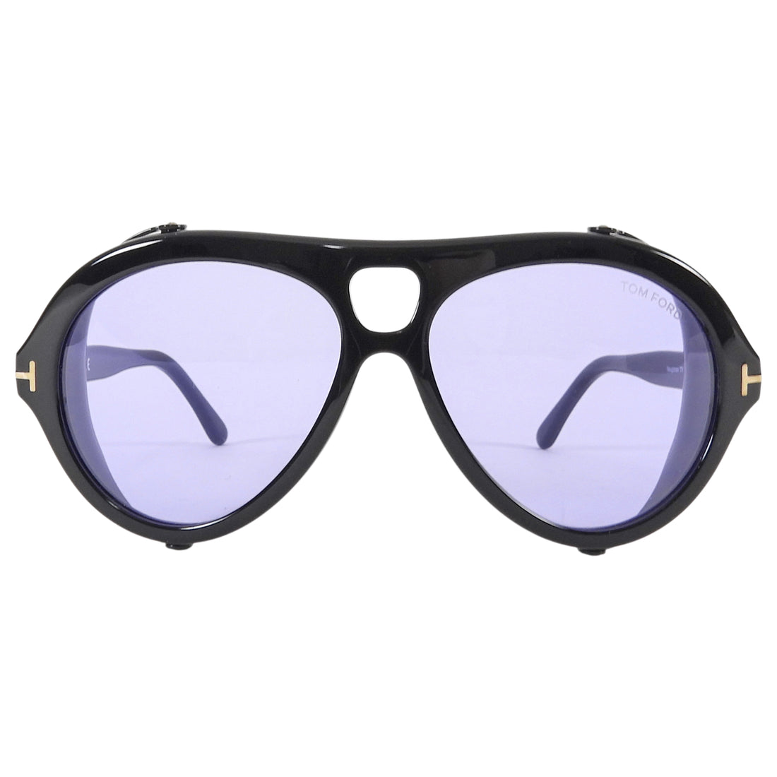 Tom Ford Black Neuhman TF882 Acetate Aviator Sunglasses