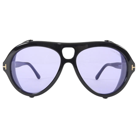 Tom Ford Black Neuhman TF882 Acetate Aviator Sunglasses