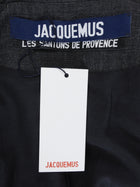 Jacquemus Grey Pleated La Vests Plisse Coat Dress -38