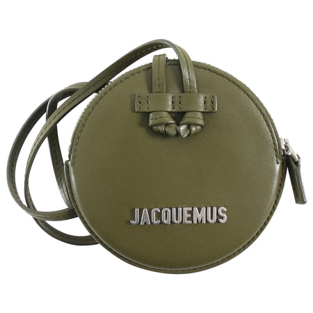 Jacquemus Khaki Green Leather Le Pitchou Mini Bag