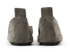 James Perse Taupe Grey Suede V Ballet Flat Shoes - 36.5