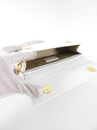 Jacquemus Le Chiquito Long White Two Way Top Handle Crossbody Bag