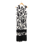 Jason Wu Collection Black and White Vertical Pleat Column Gown - 8
