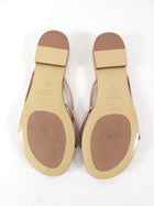 Jenni Kayne Nude Leather Flat Sandals - 37