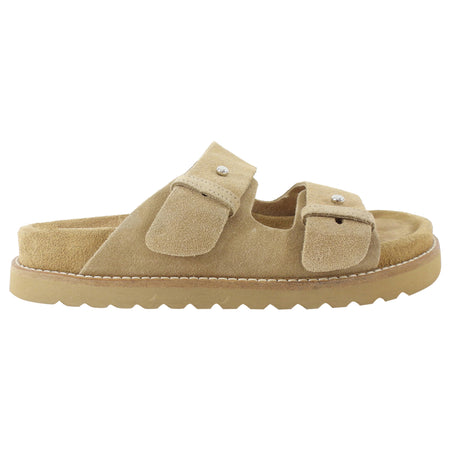 Jenni Kayne Tan Brown Suede Sandals - 37