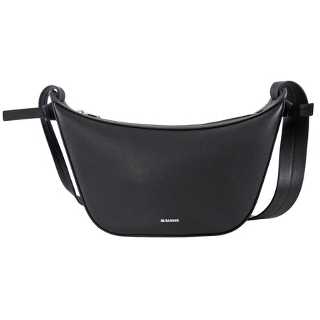 Jil Sander Black Leather Small Knot Bag