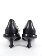 Jil Sander Black Leather Pumps with Gold Buckle - 41