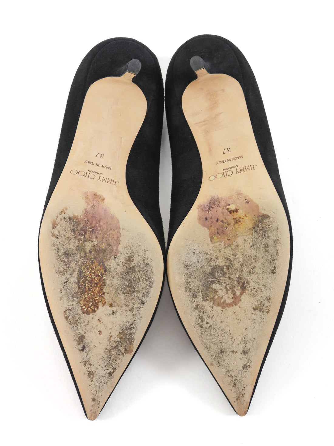 Jimmy Choo Black Suede Classic Pumps - 37