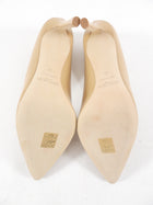 Jimmy Choo Beige Leather Romy 100 Pumps - 41