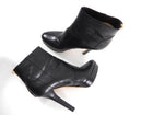 Jimmy Choo Black Leather Platform Ankle Boots - 39.5