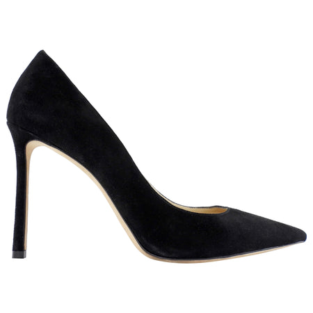 Jimmy Choo Black Suede Love 100 Pointed Pumps - 38.5