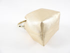 Jimmy Choo Gold Metallic Leather Micro Bon Bon Chain Bag