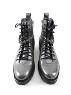 Jimmy Choo Pewter Grey Jewelled Ankle Boots - 36