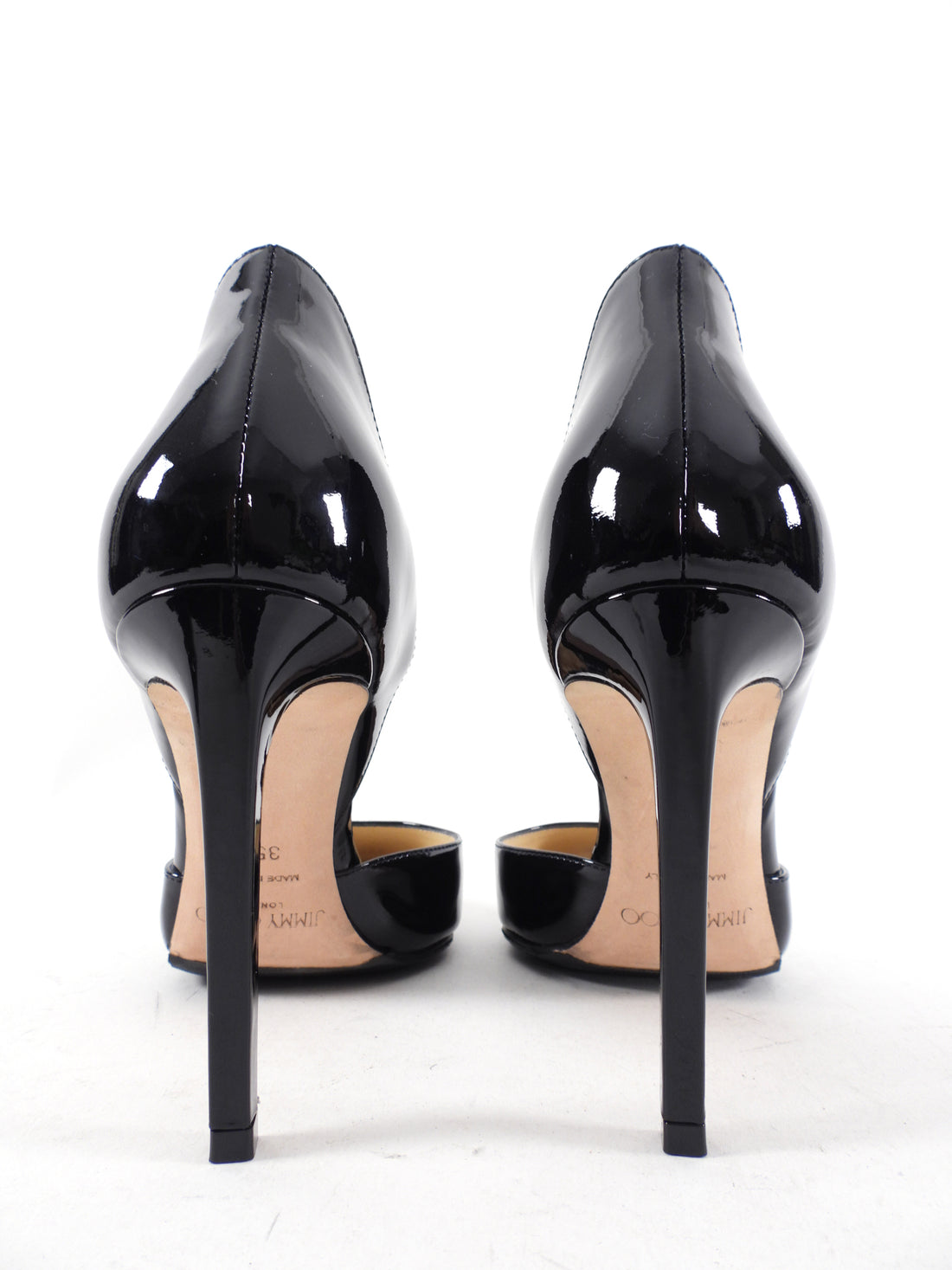 Jimmy Choo Black Patent Leather Liz 100 - 35.5 / 5