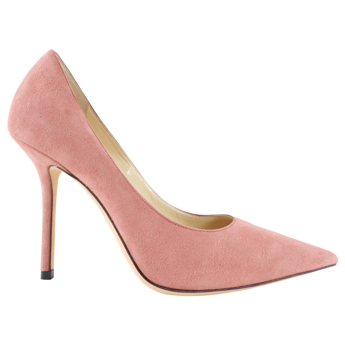 Jimmy Choo Quartz Pink Suede Love 100 Pumps - 36 / 36.5