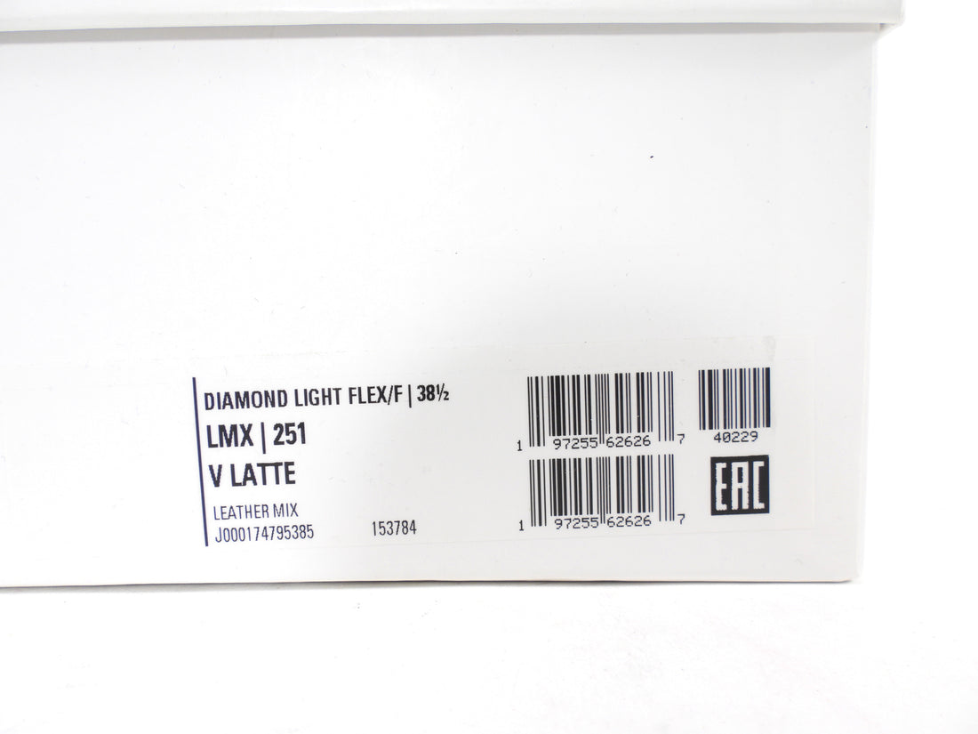 Jimmy Choo Vanilla Latte Diamond Light Flex Leather Sneaker - 38.5