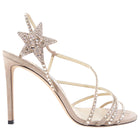 Jimmy Choo Nude Suede Strass Star Sandals - 40