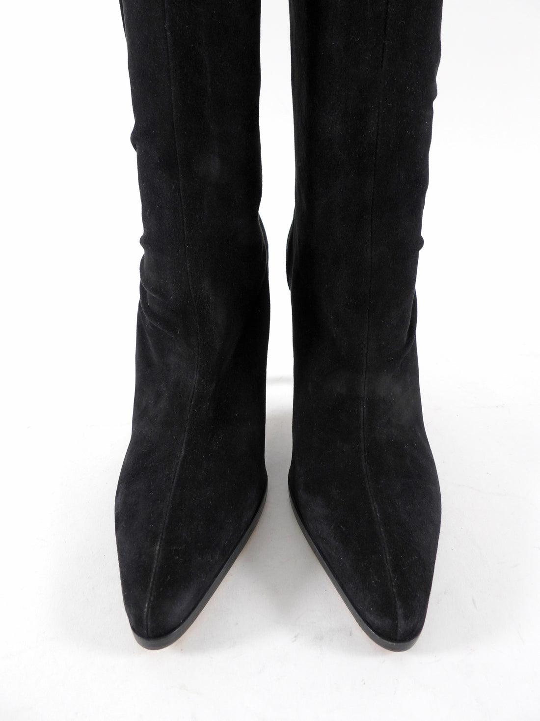 Jimmy Choo Black Suede 105mm Mid Height Boots - 40