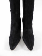 Jimmy Choo Black Suede 105mm Mid Height Boots - 40