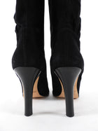 Jimmy Choo Black Suede 105mm Mid Height Boots - 40