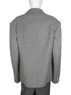 Junya Watanabe Grey Wool Cashmere Double Breasted Oversized Blazer - M