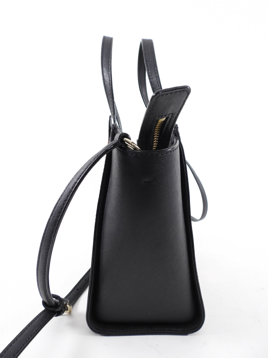 Kate Spade Black Leather Two-Way Cat Design Bag