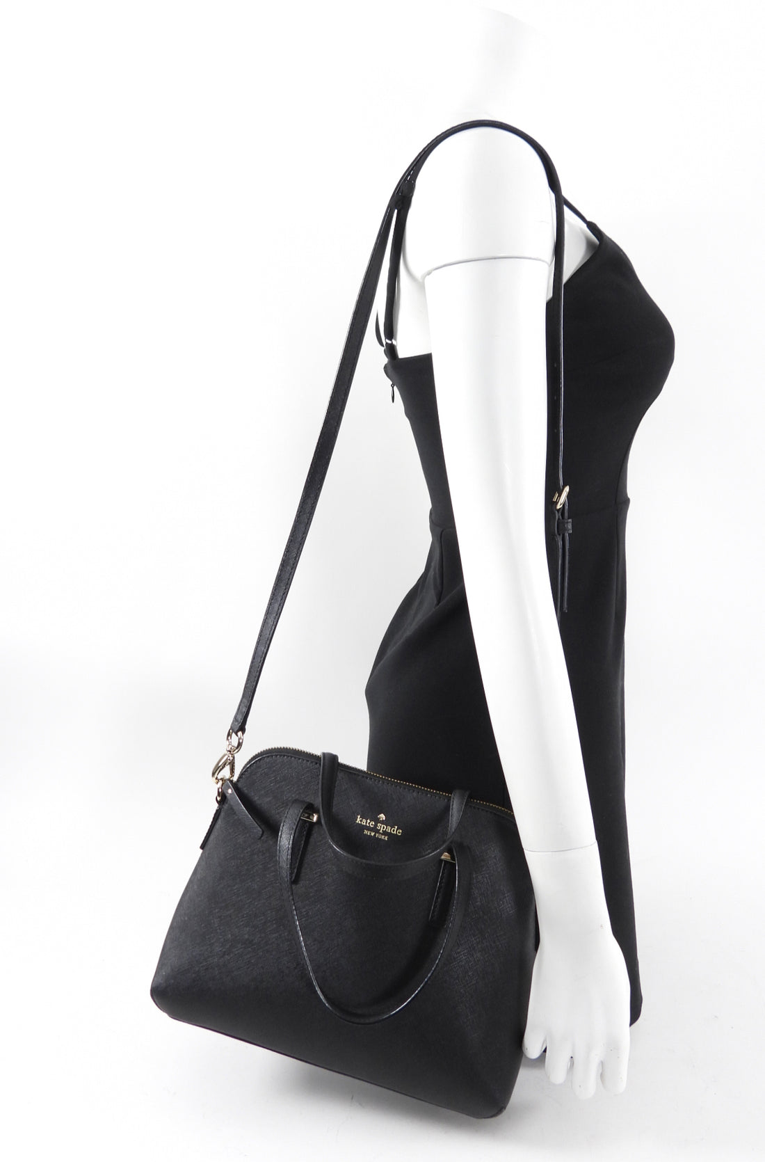 Kate Spade Black Zip Top Two-Way Bag