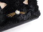 Kate Spade Faux Fur Cat Camera Bag with Chain Strap