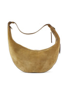 Khaite Brown Suede Leather Augustina Hobo Shoulder Bag