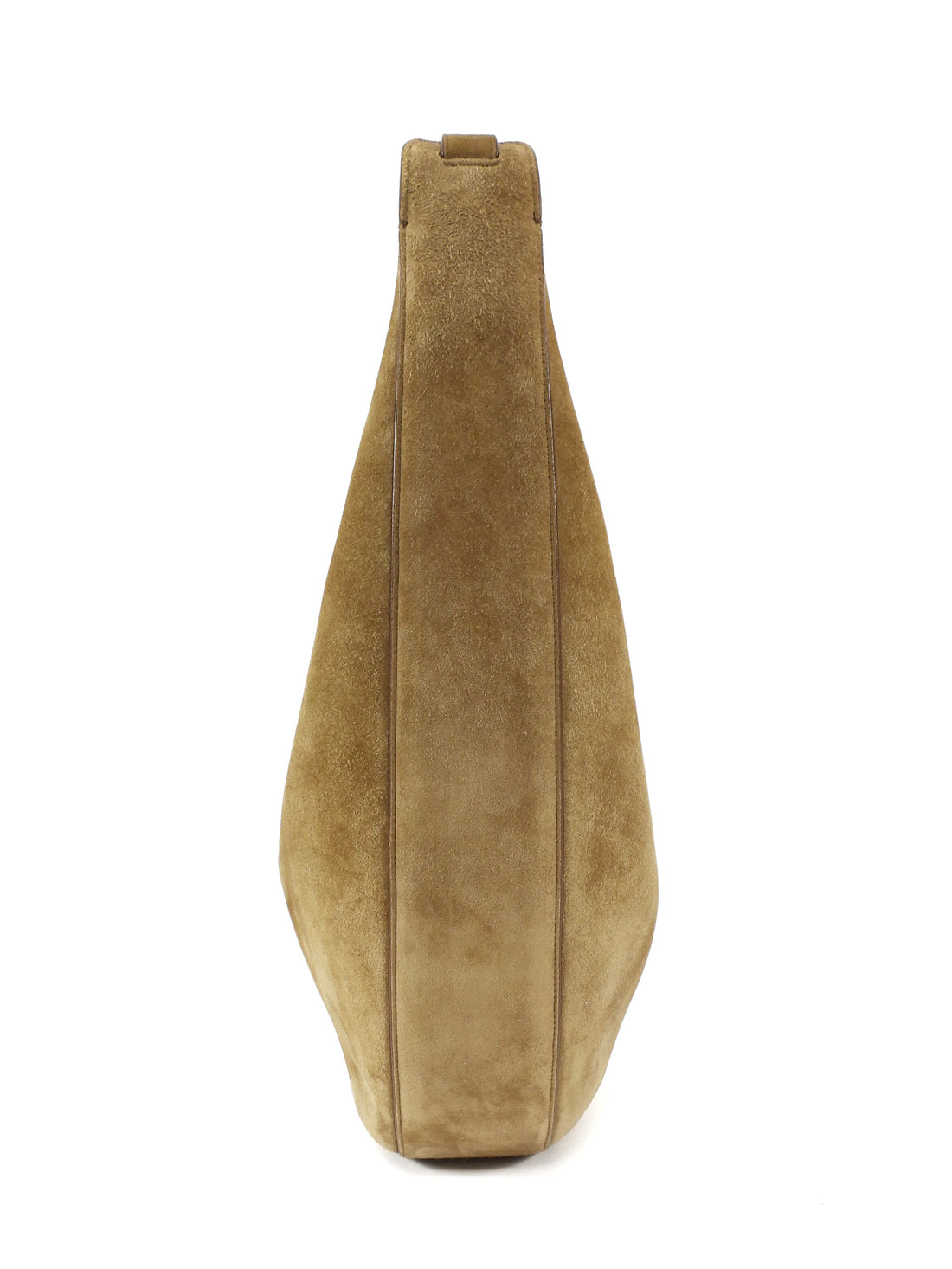 Khaite Brown Suede Leather Augustina Hobo Shoulder Bag