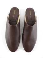 Khaite Brown Leather Otto Mules - 36.5