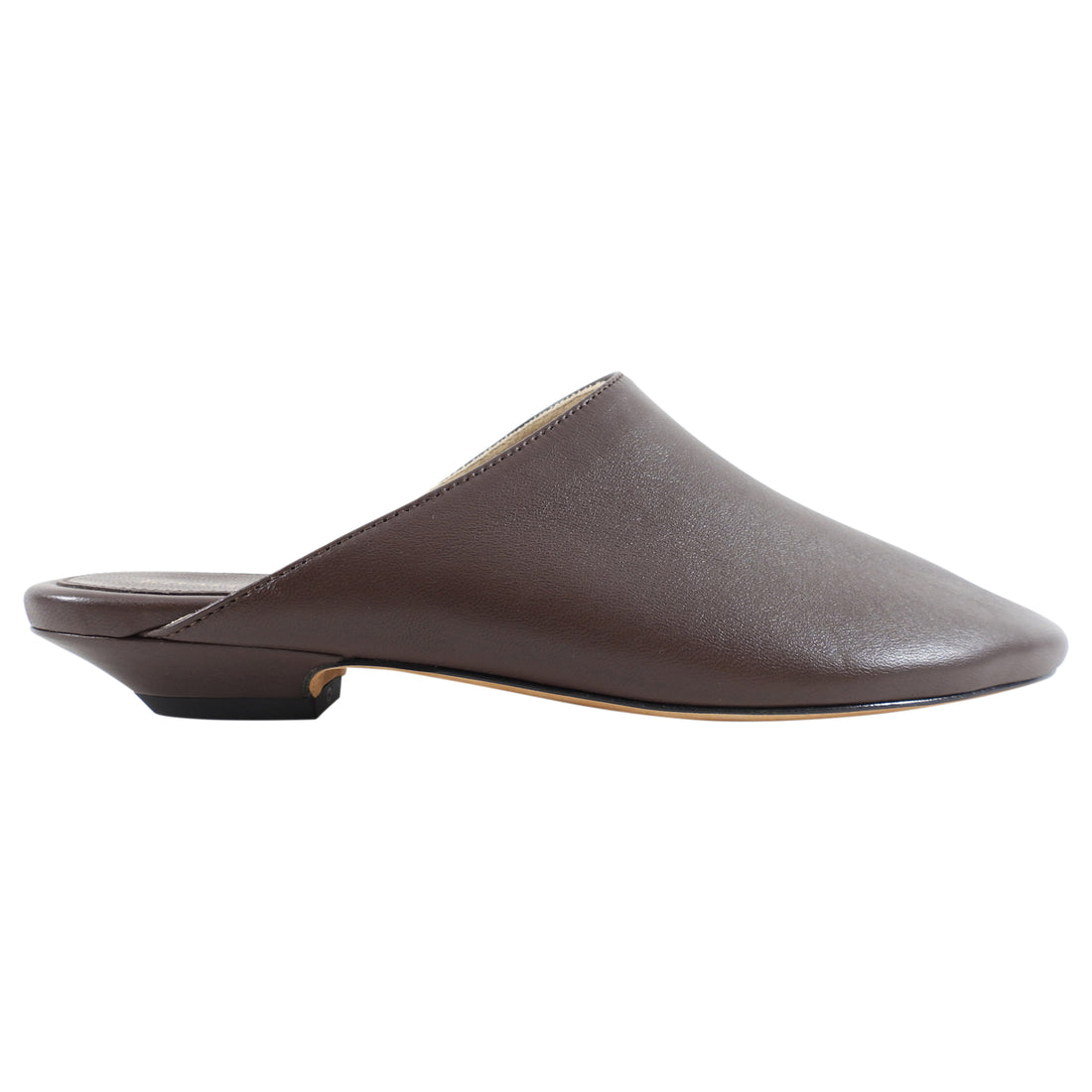 Khaite Brown Leather Otto Mules - 36.5