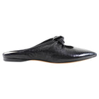 Khaite Black Patent Pointed Knot Rowan Flat Mule - 37