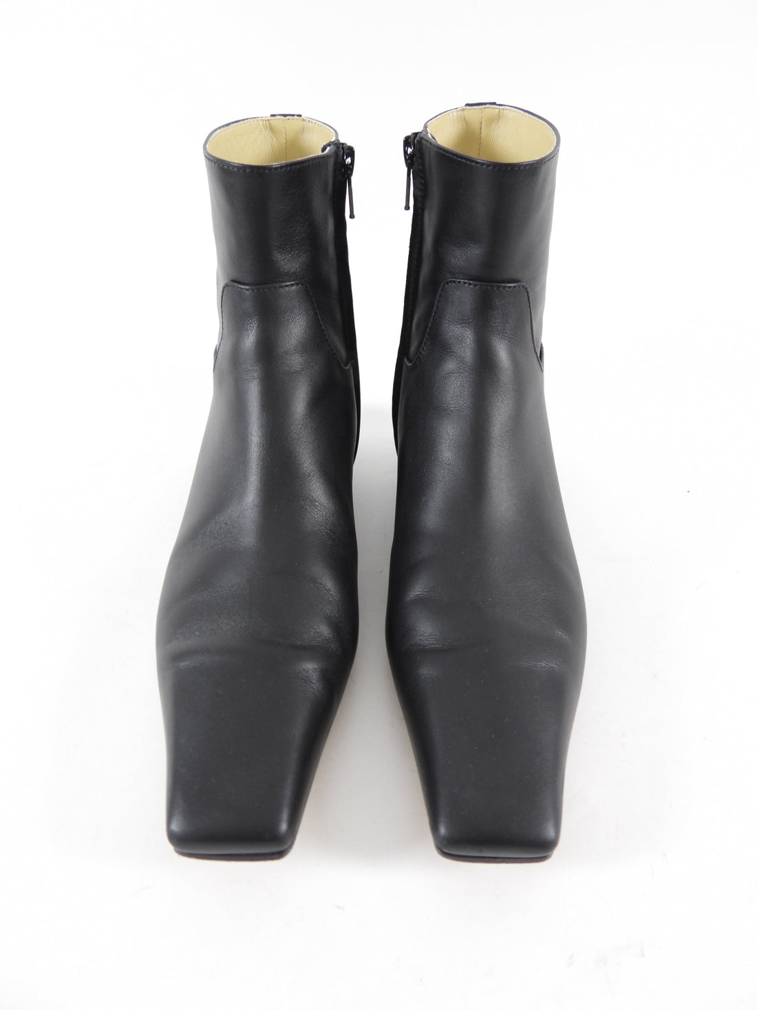 Khaite Black Leather Marfa Ankle Boots - 37