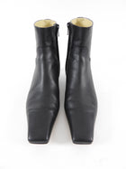 Khaite Black Leather Marfa Ankle Boots - 37