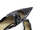 Khaite Black Patent Pointed Knot Rowan Flat Mule - 37