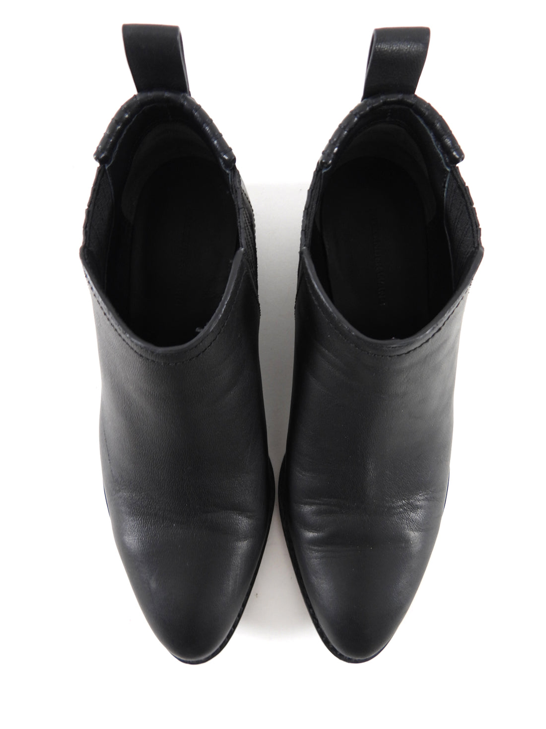 Alexander Wang Black Leather Kori Ankle Boots - 36.5