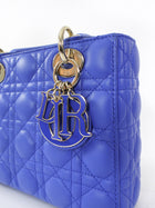 Dior My Lady Blue Cannage Lambskin Small Two Way Bag