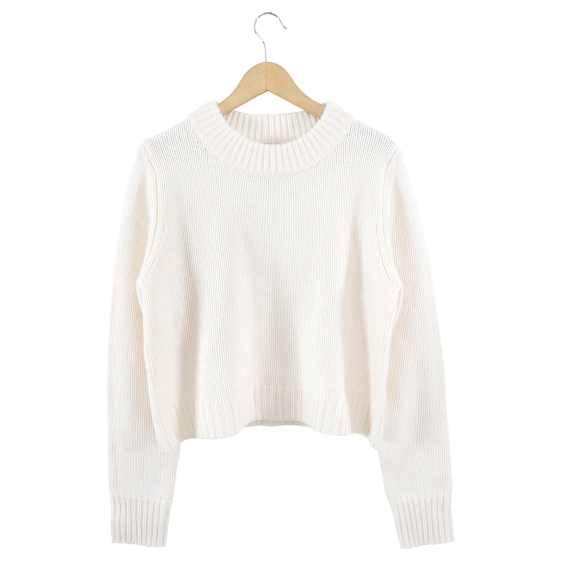 La Ligne Ivory Cashmere Wool Pullover Sweater - S / M / L