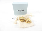 Lanvin Arpege Goldtone Dome Clip on Earrings