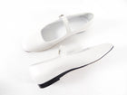 Le Monde Beryl White Leather Mary Jane Ballet Flat - 42