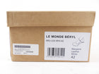 Le Monde Beryl White Leather Mary Jane Ballet Flat - 42