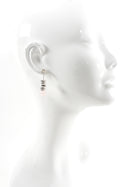 Links of London Sterling Silver Ring Drop Earrings with Pink