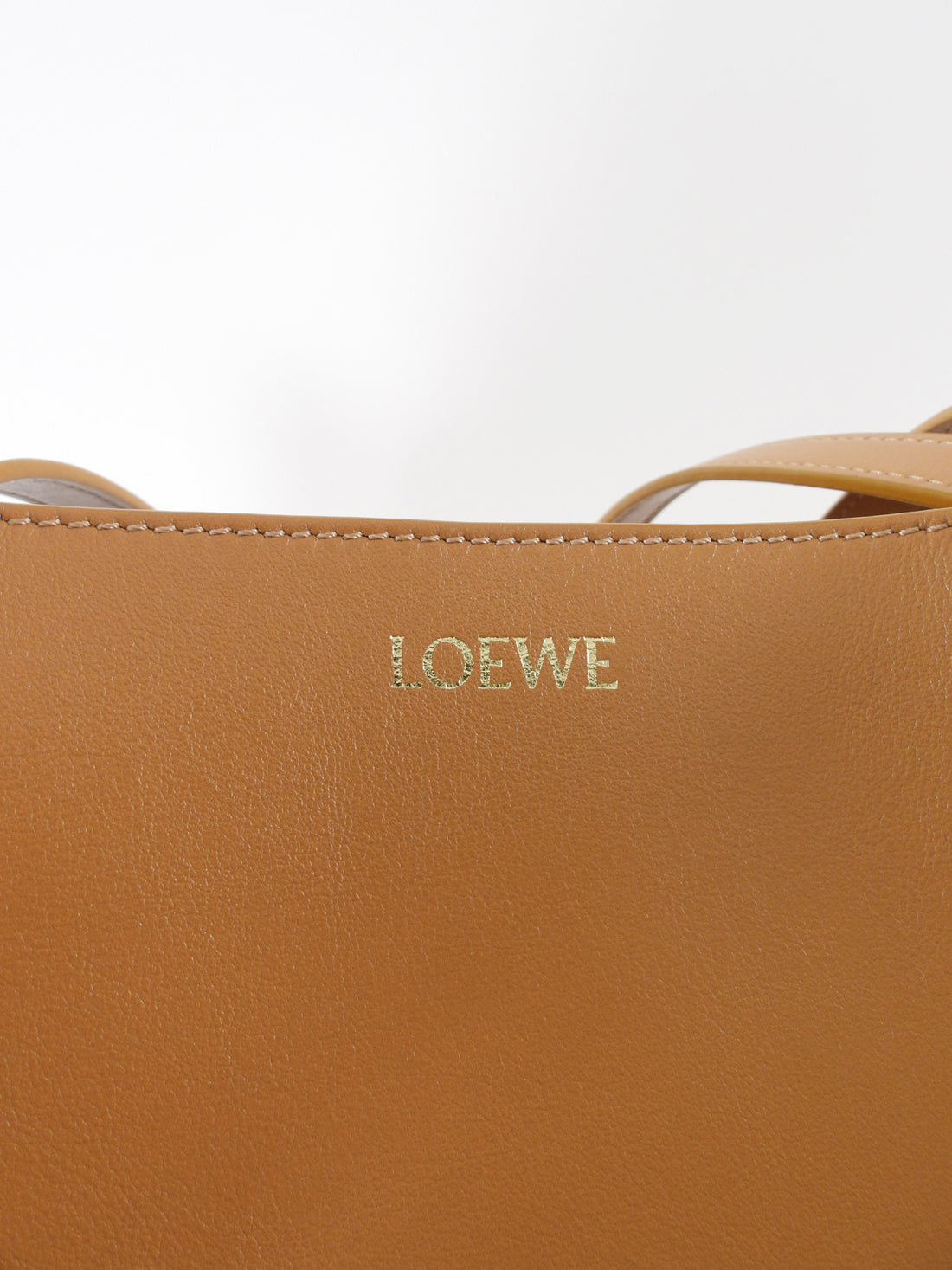 Loewe Tan Leather Puzzle Fold Tote Bag